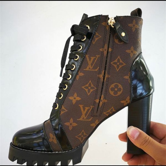 louis vuitton heel boots